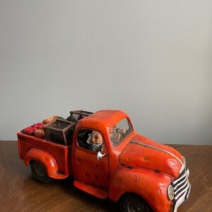 Classic Orange Toy Truck with Animal Figures Guillermo Forchino Collectible